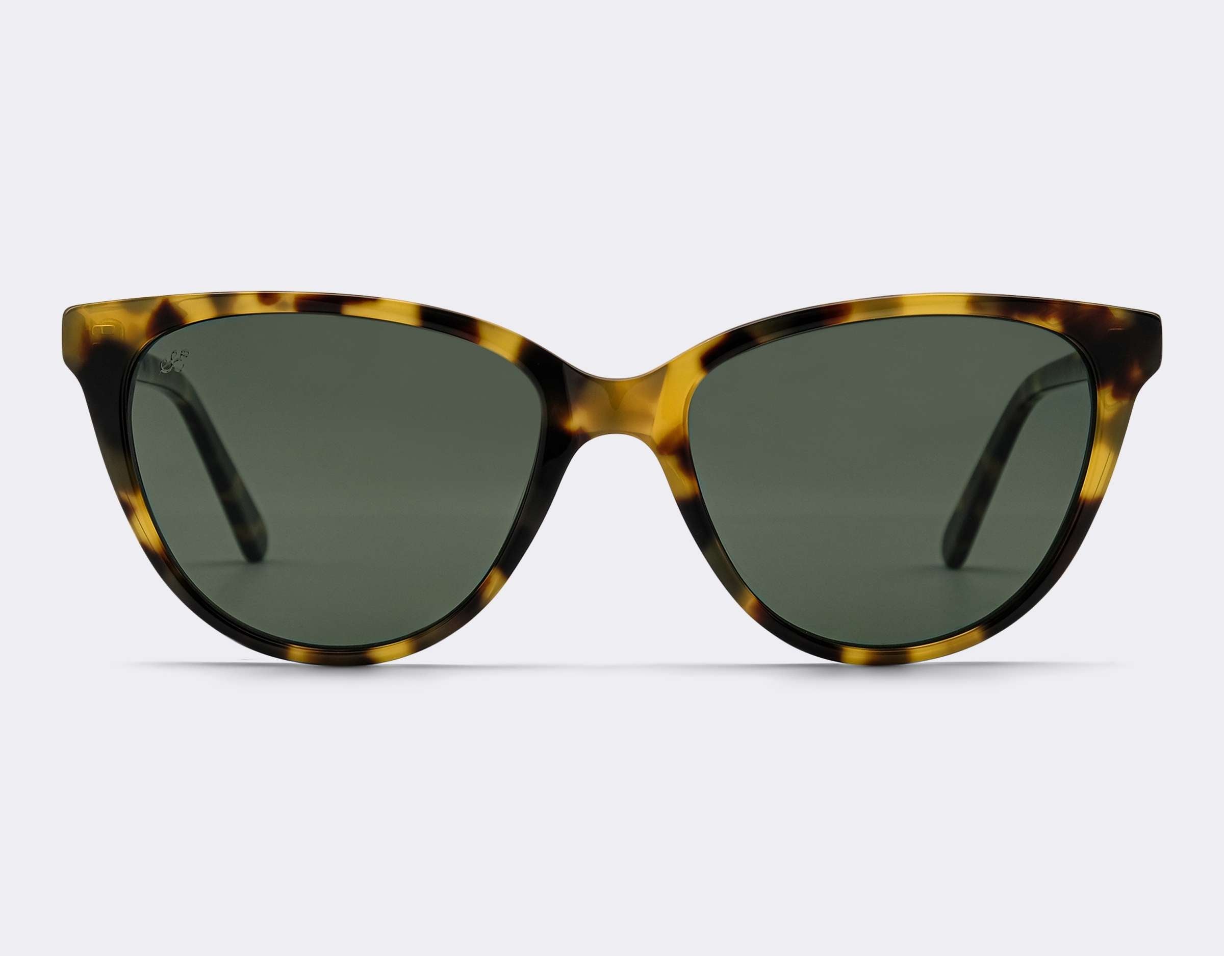 Pearl Polarised Sunglasses SummerEyez White Tort - Olive Green
