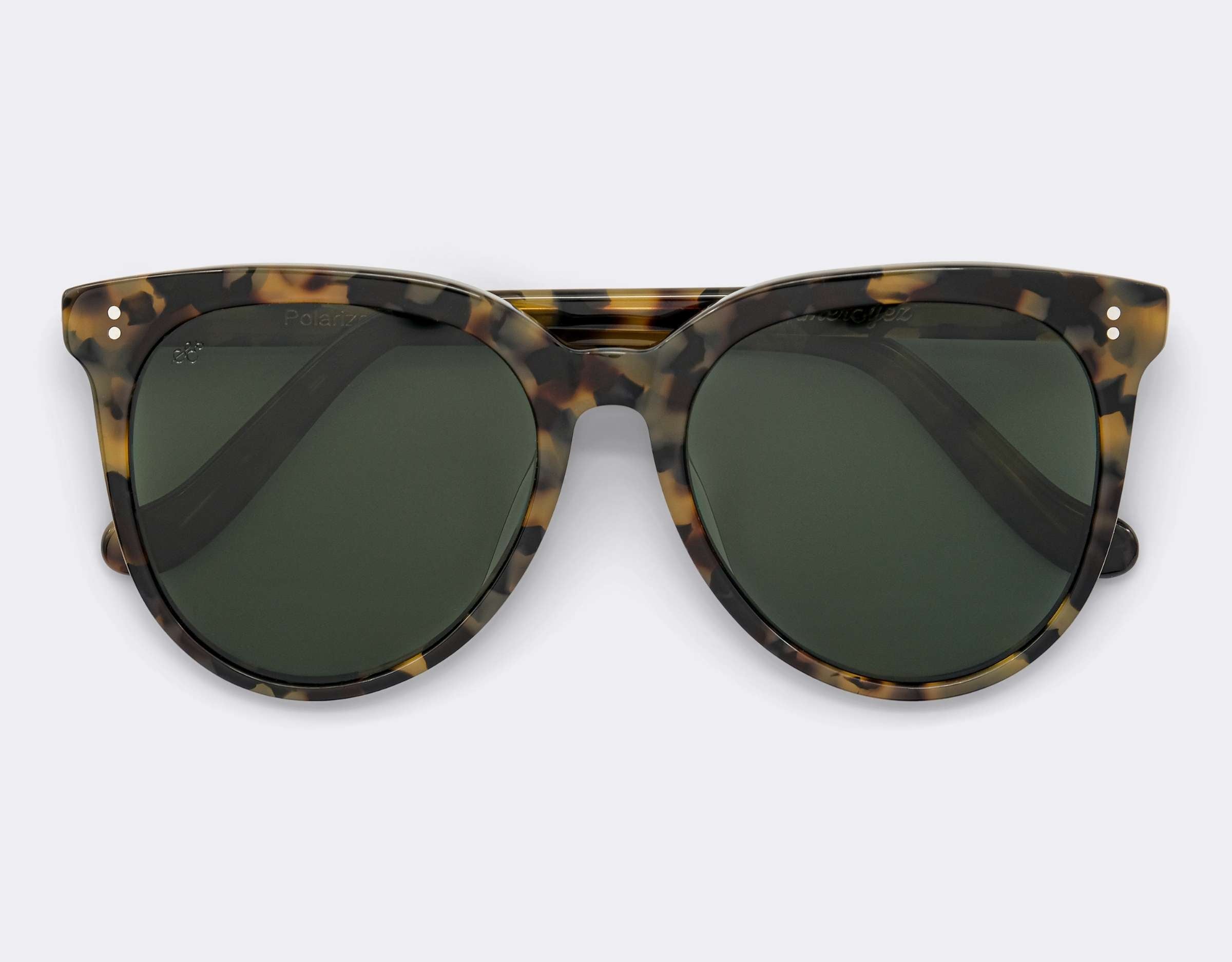 Coral Polarised Sunglasses SummerEyez Havana - Olive Green