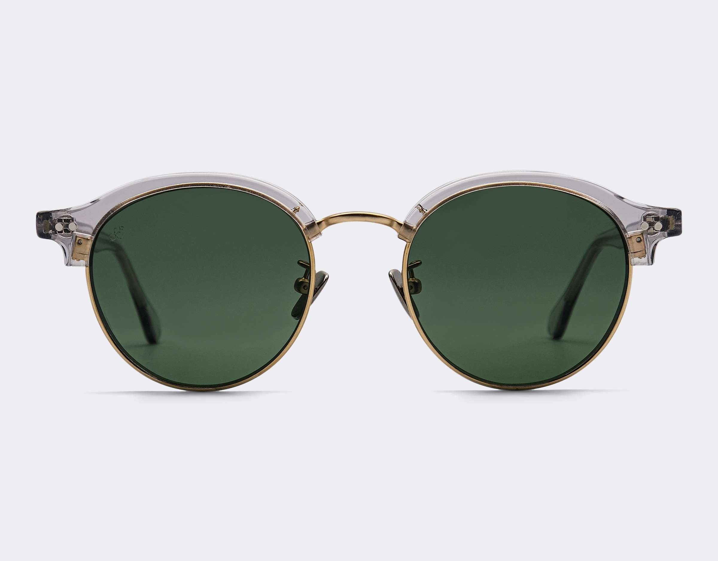 Grange Polarised Sunglasses SummerEyez Crystal - Olive Green