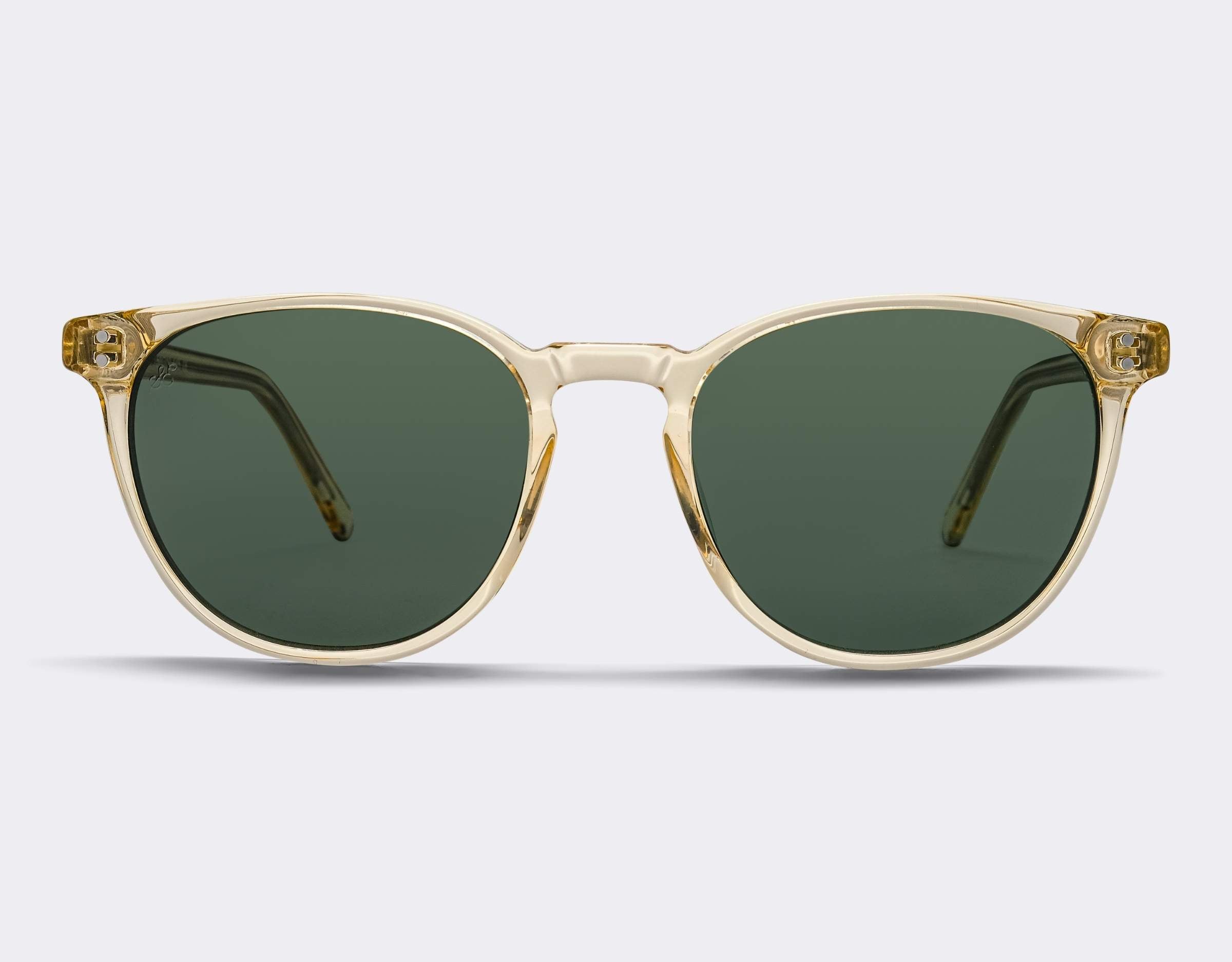 Glenelg Polarised Sunglasses SummerEyez Champagne Crystal - Olive Green