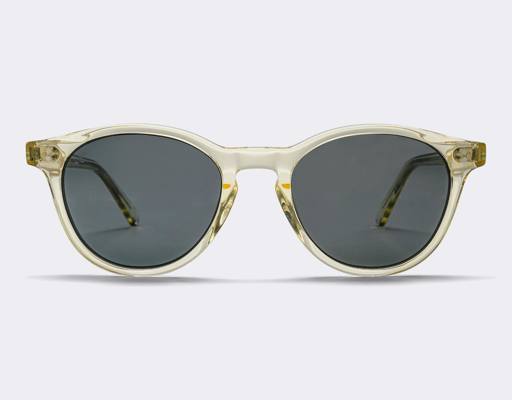 Bronte Polarised Sunglasses SummerEyez Lime Crystal - Black Smoke