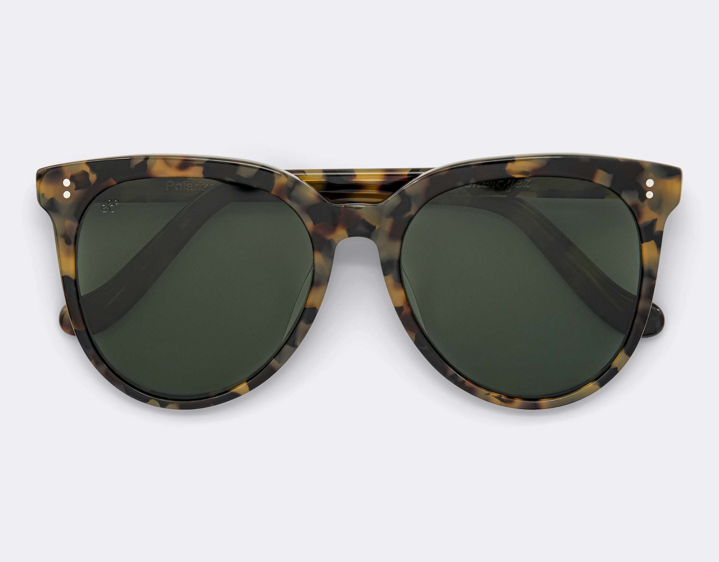 Coral Polarised Sunglasses SummerEyez Havana - Olive Green 