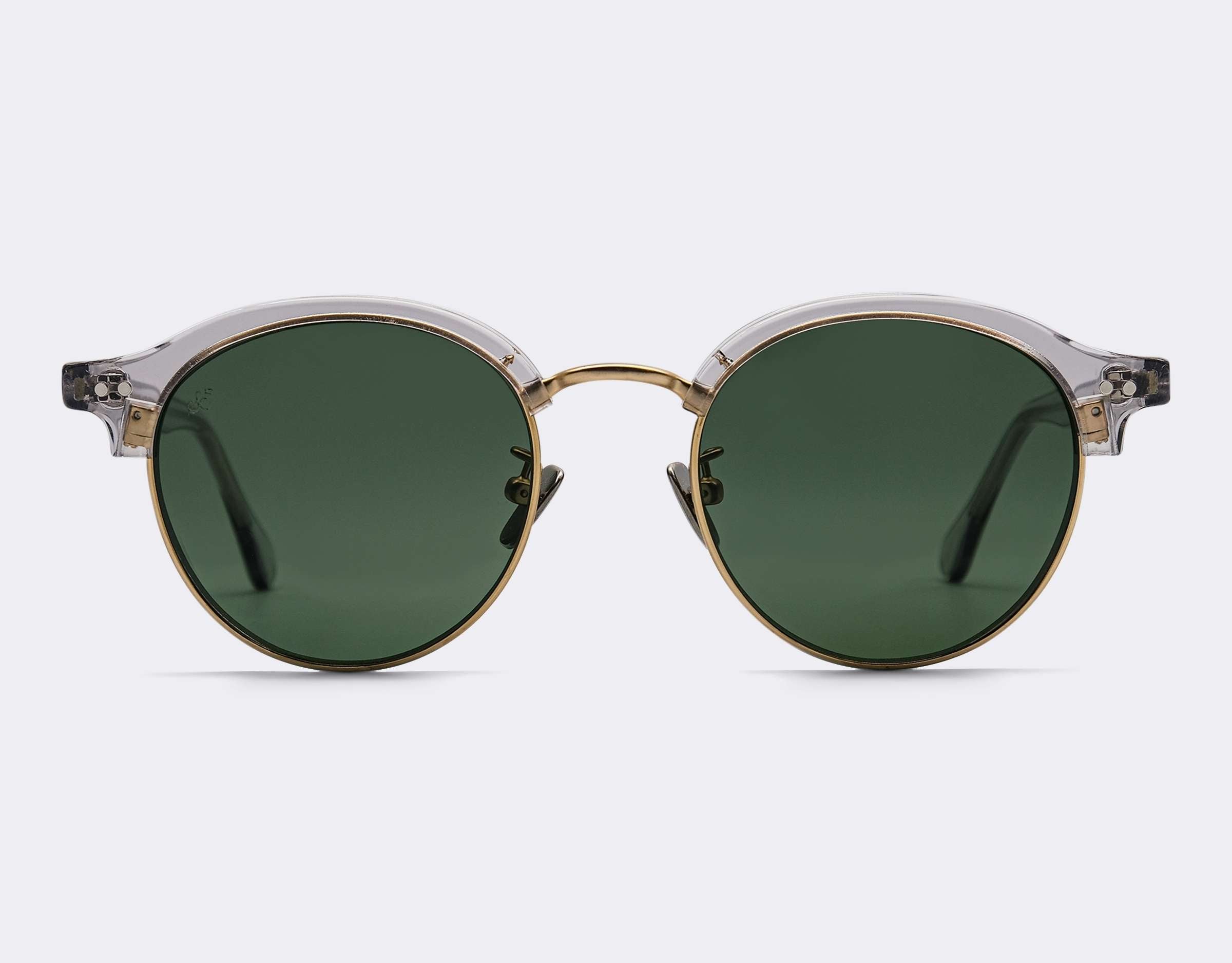 Grange Polarised Sunglasses SummerEyez Crystal - Olive Green 