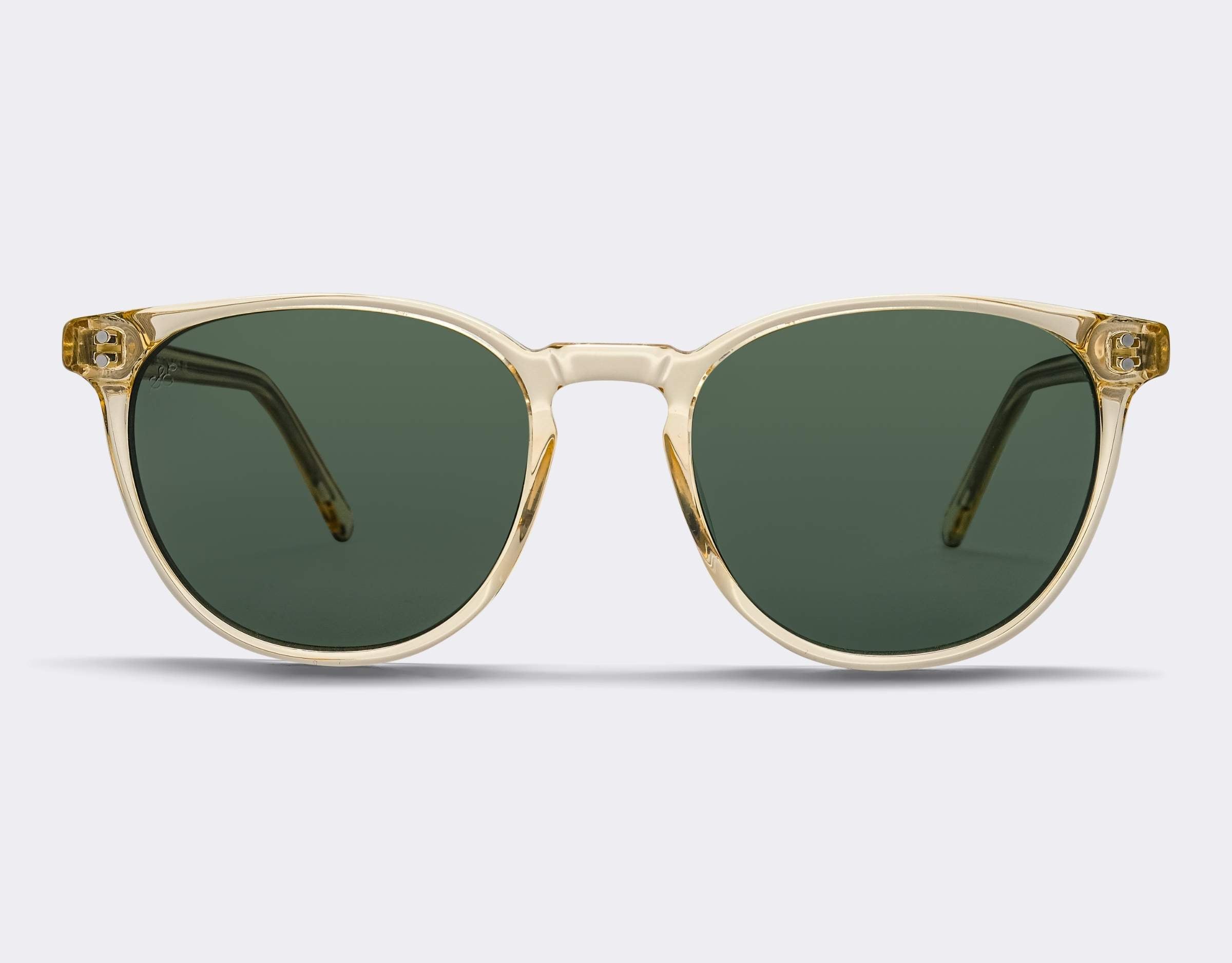 Glenelg Polarised Sunglasses SummerEyez Champagne Crystal - Olive Green 