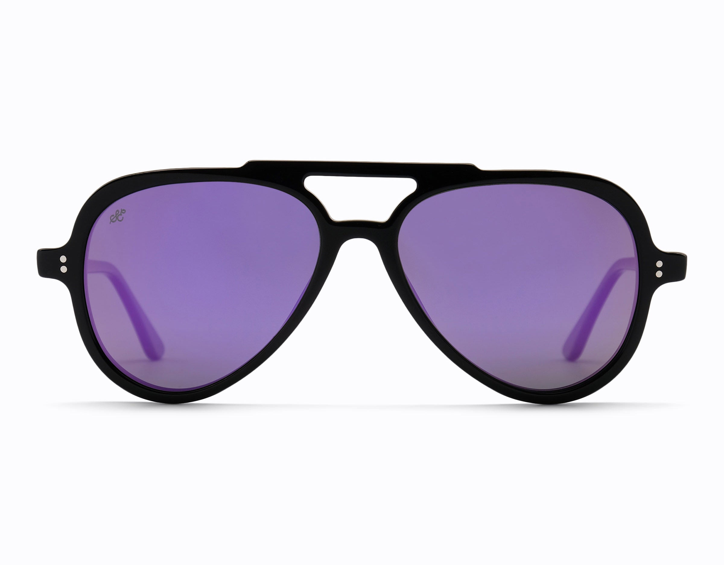 Bahama Polarised Sunglasses SummerEyez Black - Purple Mirror 